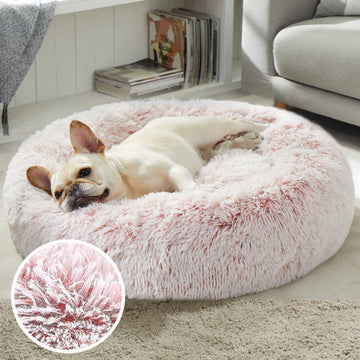Luxury Faux Fur Calming Bed for Pets