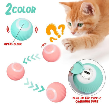 Smart Cat Ball Toy: Interactive Fun with Automatic Rolling