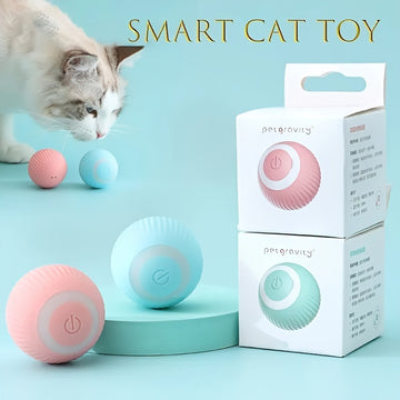 Smart Cat Ball Toy: Interactive Fun with Automatic Rolling