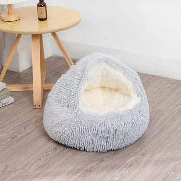 Shell Shape Pet Bed Semi-Enclosed Cat Nest