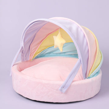 Rainbow Cat Bed: Out-of-This-World Comfort and Style