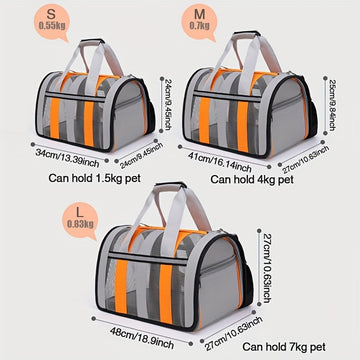 Portable Pet Carrier for Small Pets: Convenient and Foldable